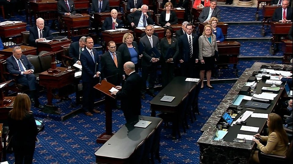 The US Senate began the impeachment trial of Mr. Trump